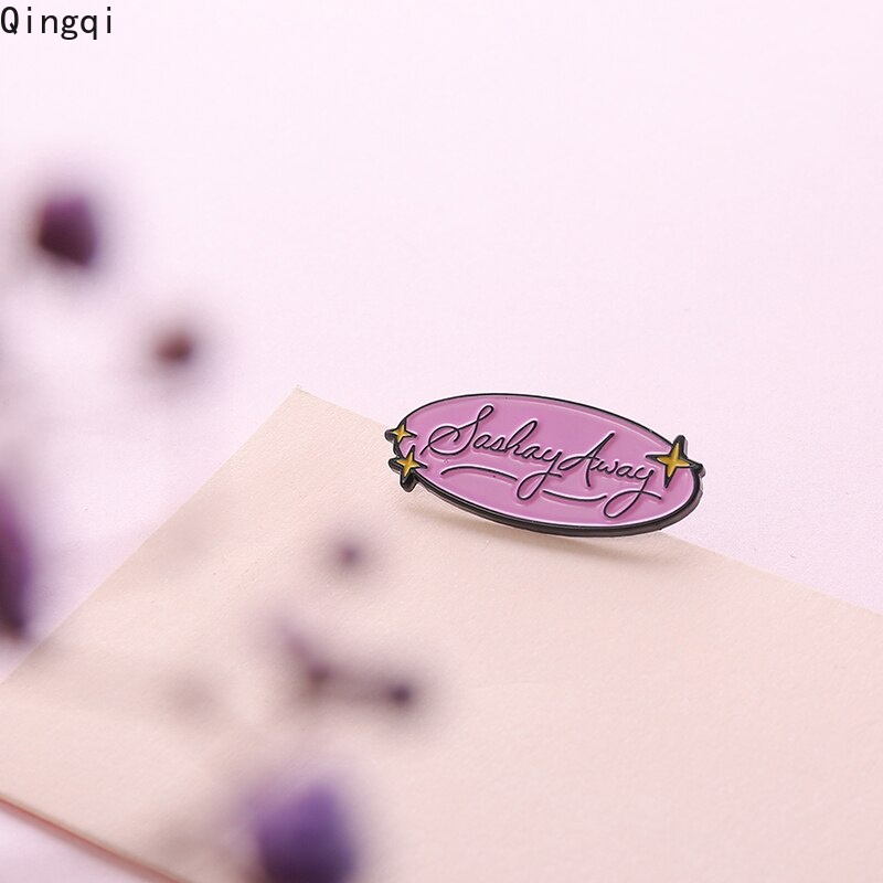 Bros Pin Enamel Bentuk Oval Desain Sashay Away Rupauls Drag Race Drag Queen Katya