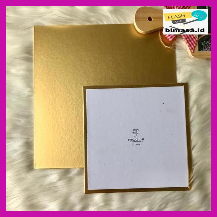 

2Eq35Qr- Cake Board Gold Size 25X25Cm (1Pck) 7Yi8Yiy8-