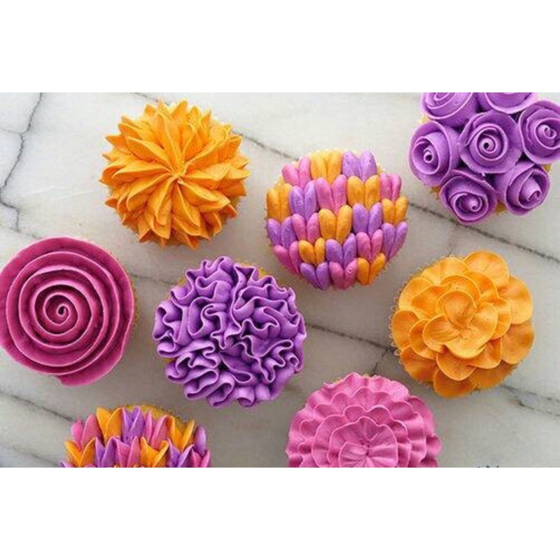 Spuit Kelopak Bunga Mawar Lokal Stainless Dekorasi Cake Dekor Kue Tart