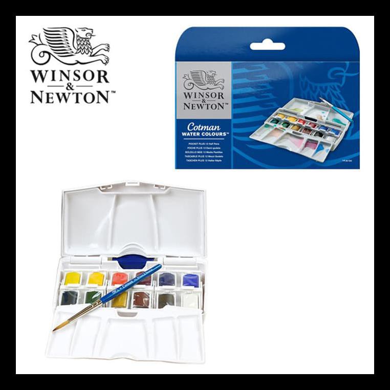 

DISKON COTMAN WATER COLOURS POCKET PLUS - 12 HALF PANS PERALATAN MELUKIS TERMURAH PING LENGKAP