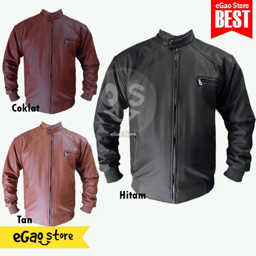 Jaket Pria Rib / Jaket kulit Rib Korea sintetis