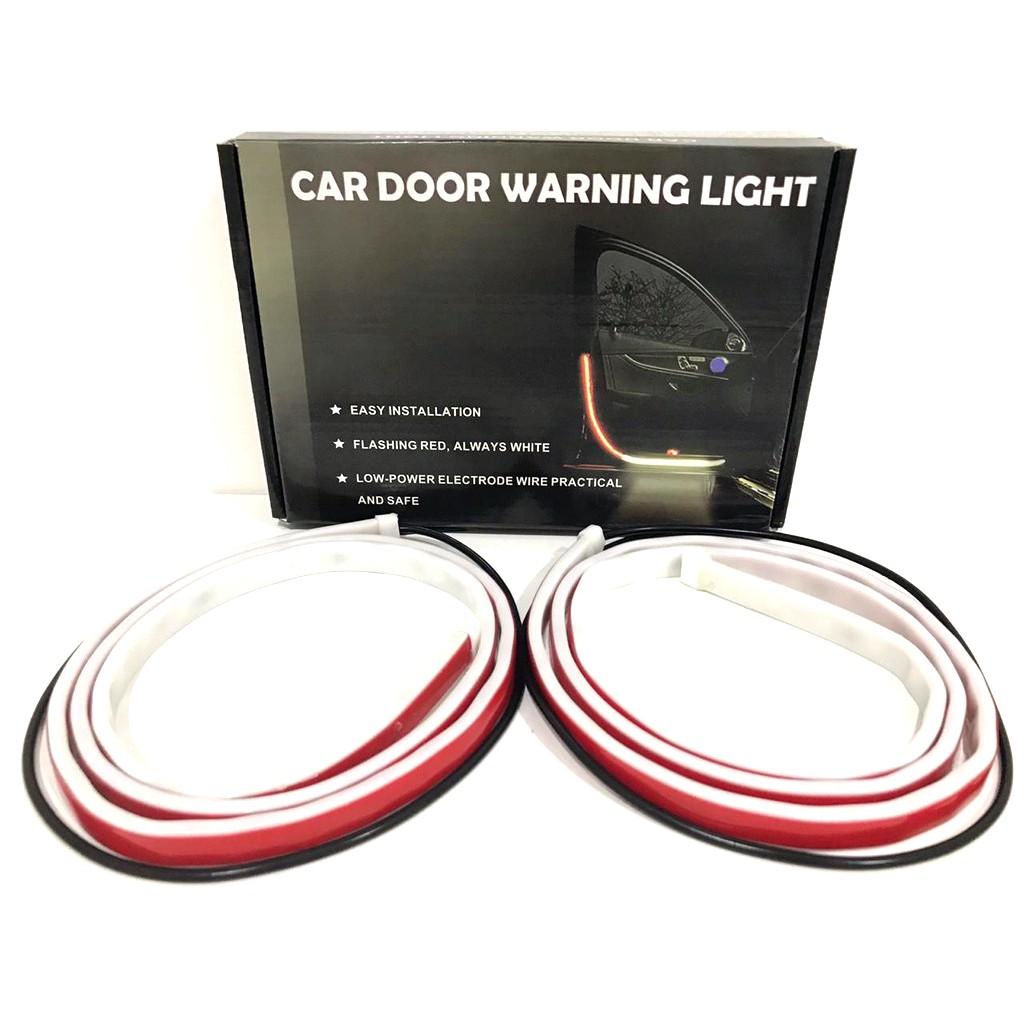 Lampu LED 2 in 1 Car Door Warning Light Pintu Mobil Strip 120 cm Flash 1,2M 1,2 Meter Welcome Strobo