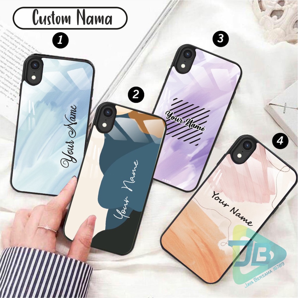 HARDCASE 2D GLOSSY CUSTOM NAMA OPPO VIVO XIAOMI SAMSUNG REALME IPHONE ALL TYPE JB5622