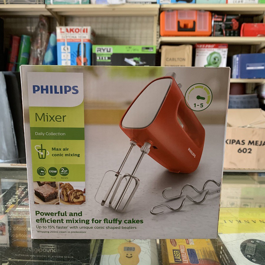 Hand Mixer Philips HR1552 Mixer Philips 170watt TURBO