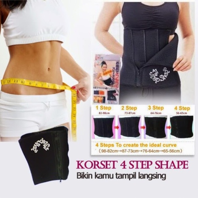 Slimming belt 4 step shape / Korset 4 tahap utk Langsing