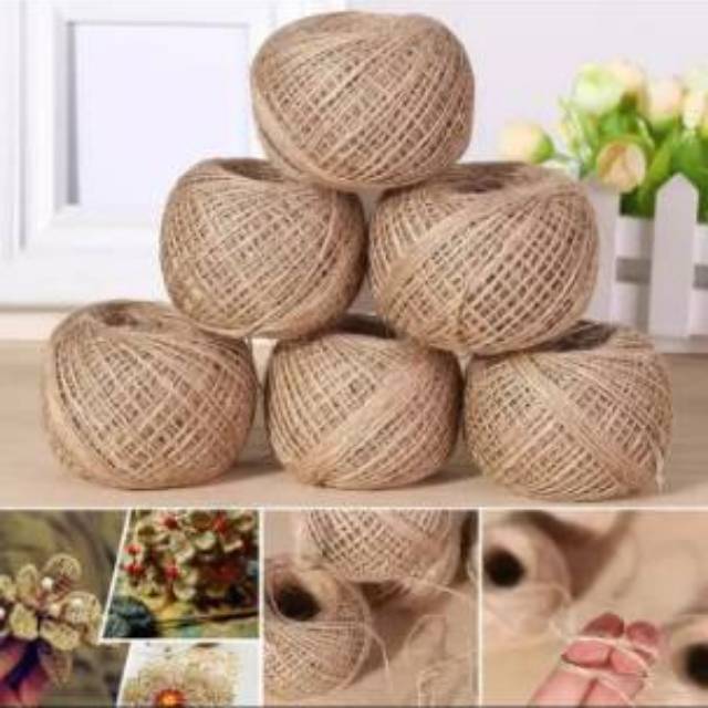 0.5 Meter Tali Goni 3 ply Tali Rami Tali Jupe Rustic Craft