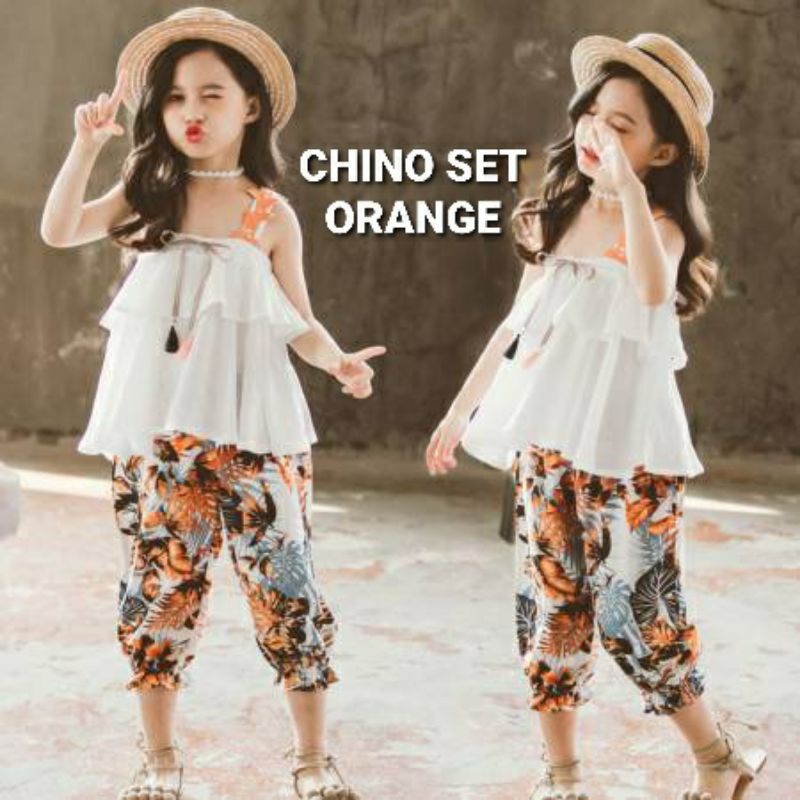 CHINO SET SETELAN BAJU CELANA ANAK MODEL KOREA IMPORT