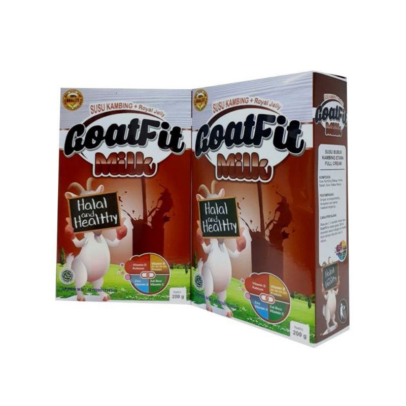 

GOATFIT MILK COKLAT susu Kambing ettawa plus Royal jelly 200gr