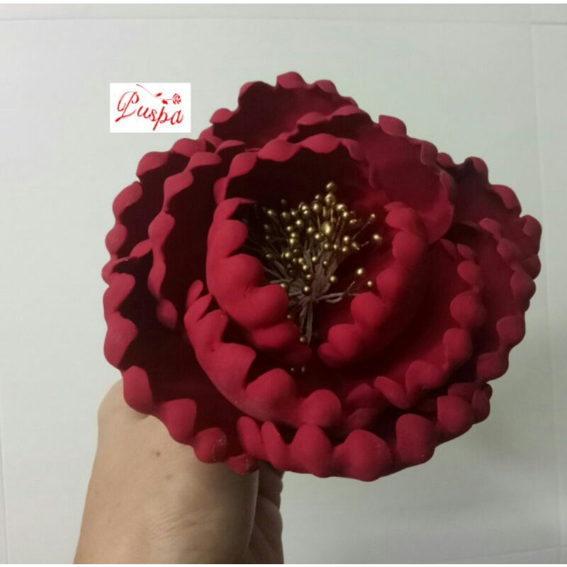 

(401/PLM8N) Gumpaste Flower Sugar Flower/Bunga Gumpaste Peoni