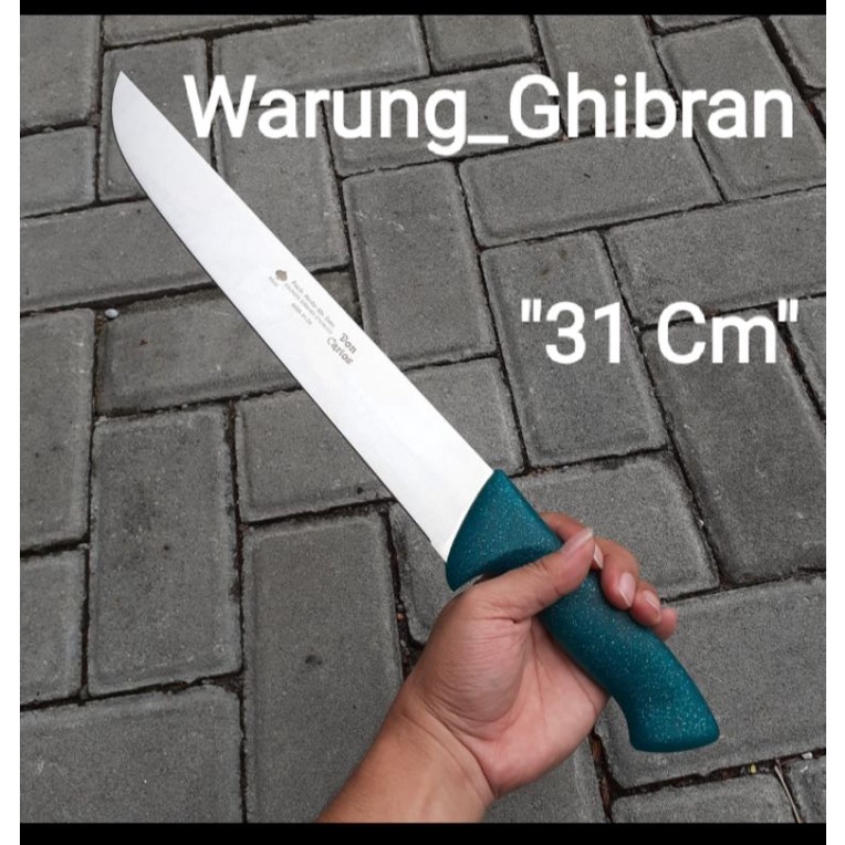 Butcher knife bilah lurus 12 inch gagang Glitter don carlos pikas Friedr.Herder Abr.Sohn Solingen