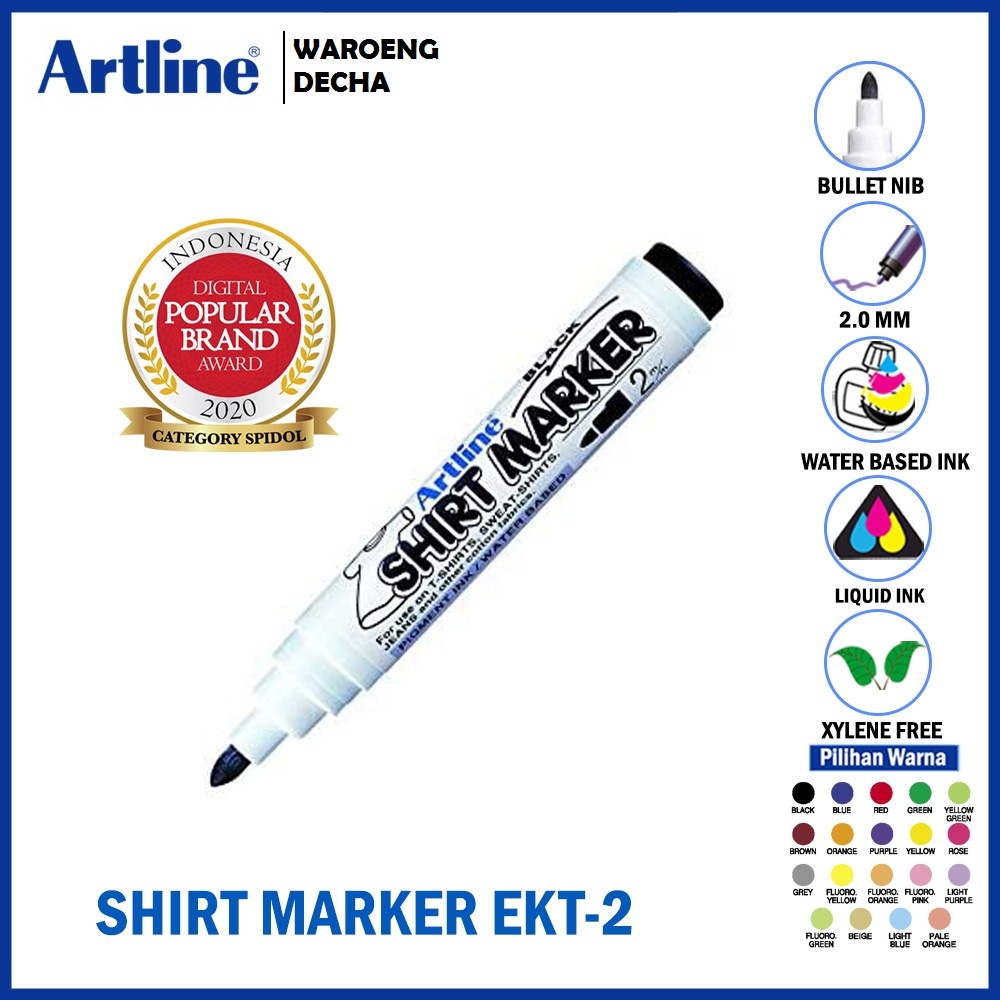 

Spdiol Khusus Kaos Artline Tshirt Marker EKT-2