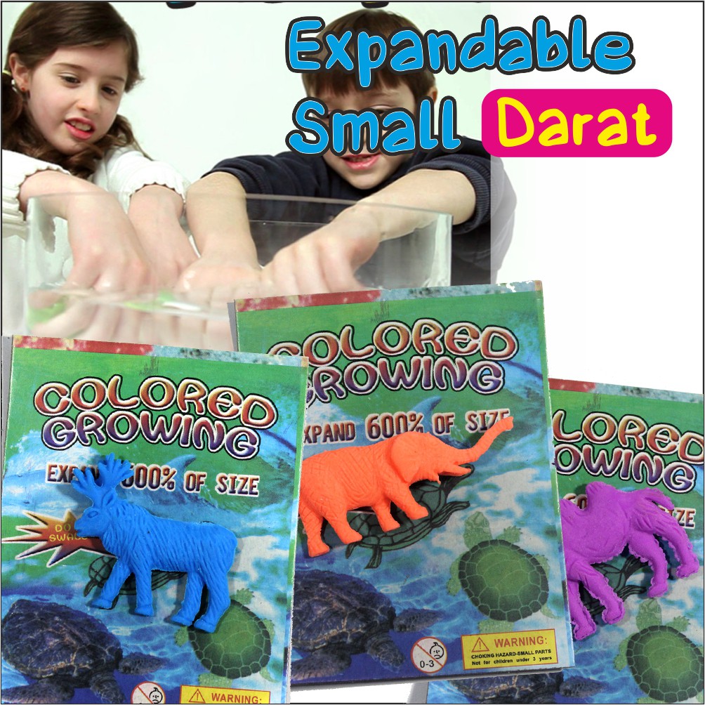 EXPANDABLE WATER ANIMAL/GROWING ANIMAL (BINATANG DARAT KCL 24PCS)