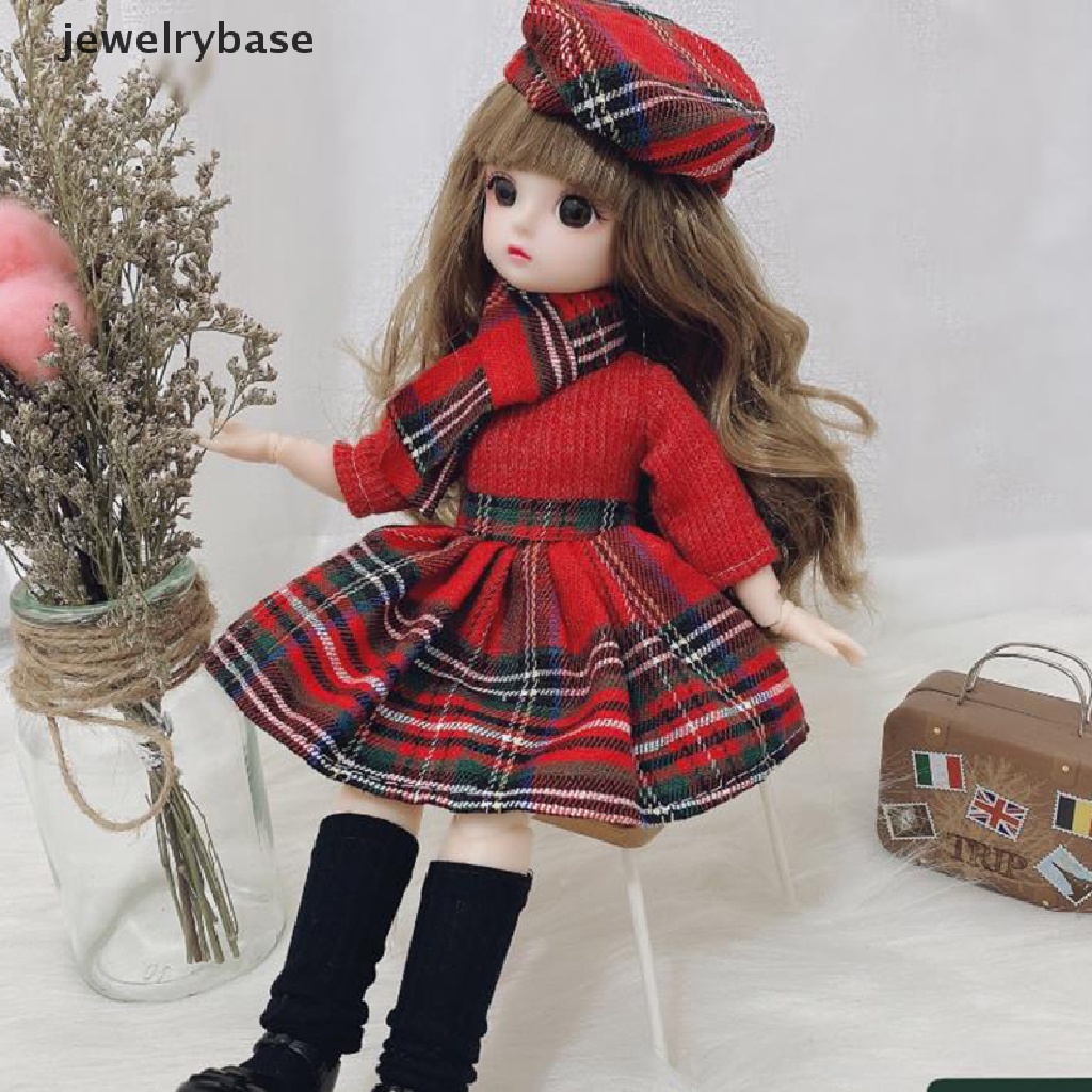 (jewelrybase) Mainan Dress Mini Tanpa Lengan Untuk Boneka BJD 1 / 6 30cm