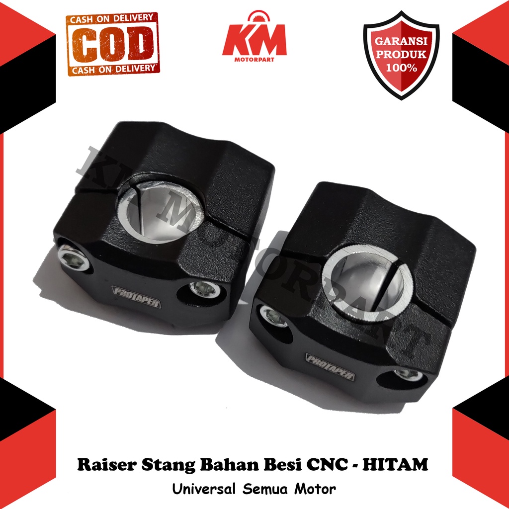 Raiser Stang Peninggi Stang Full CNC Variasi Kleman Untuk Motor Vixion KLX Byson Pcx NMax R15 CBR Ninja Dll