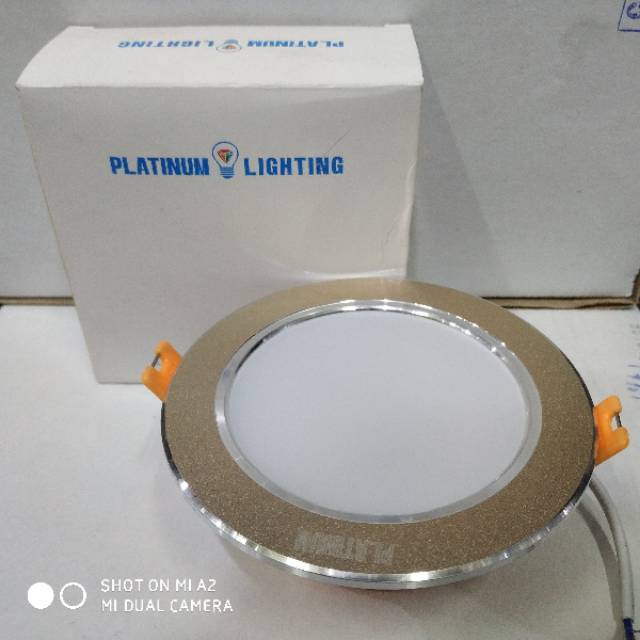 lampu downlight led 7 watt platinum gold