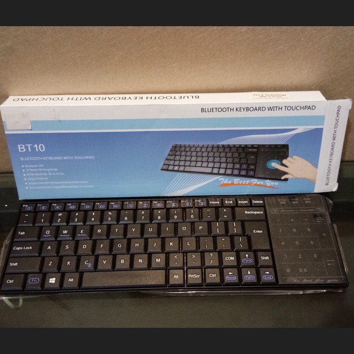 Keyboard Bluetooth Wireless BT10 with Numeric Keypad Touchpad Mousepad