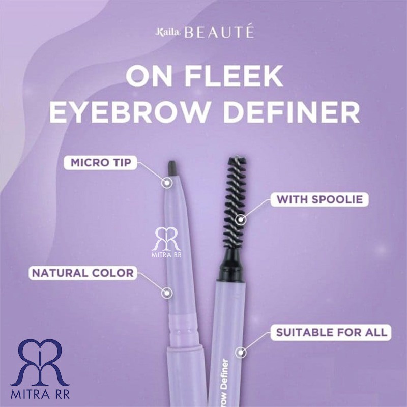 Kaila Beaute On Fleek Eyebrow Definer | Pensil Alis Matic Waterproof | Micro Pencil Tip