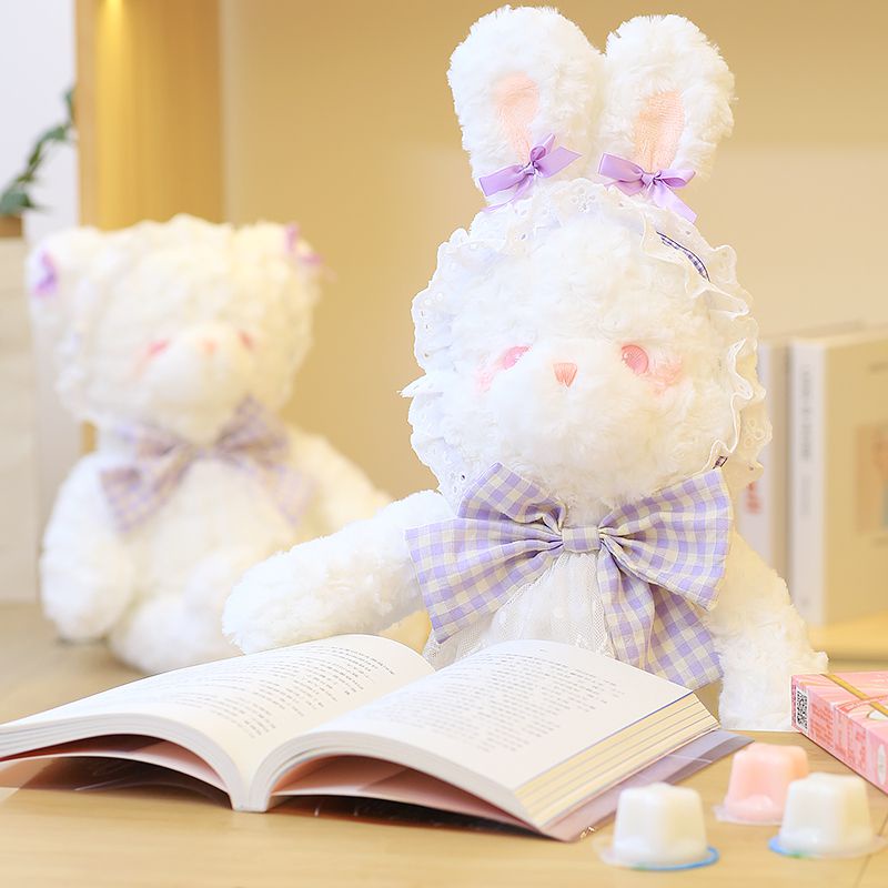 Mainan Boneka 35cm Dressed Lolita Beruang  / Kelinci Kartun Soft Bear Rabbit Plush Toy Untuk Anak Perempuan