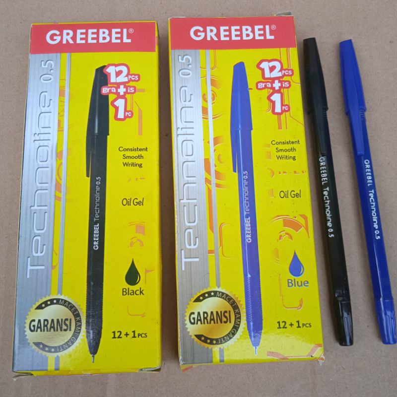 

grosir pen Ballpoin/pulpen/pena greebel technoline 0,5