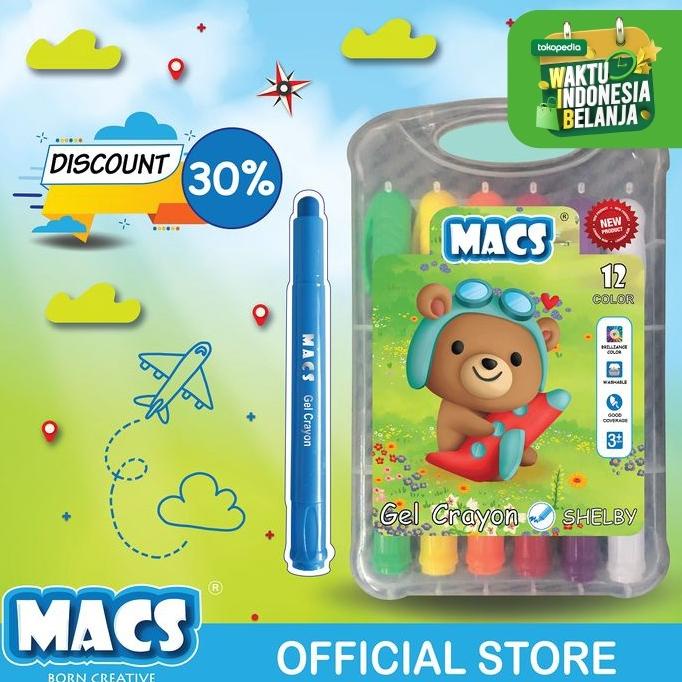 

Gel Silky Crayon 12 Warna Colors