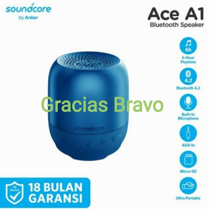 Speaker Bluetooth Anker Soundcore Ace A1 A3151, Mic Ori Garansi Resmi Omeriamart