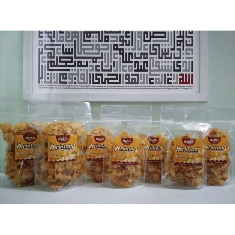 

250 gr keripik kentang (large pack) - KERINTANG HOMEMADE BY BEBIFOODS