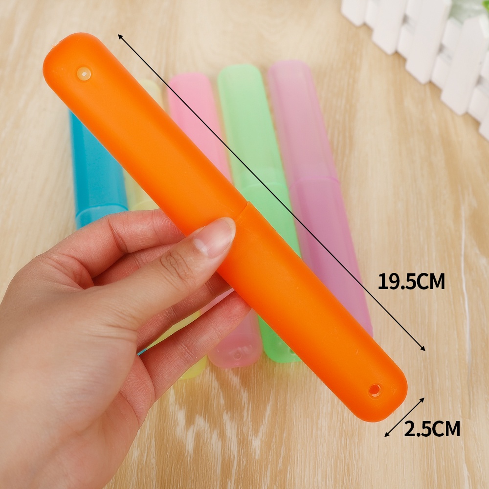 [Harga Grosir]Case Holder Pelindung Tabung Sikat Gigi Portabel Breathable Warna-Warni Tahan Lama Tahan Debu Untuk Travel/Hot Sale