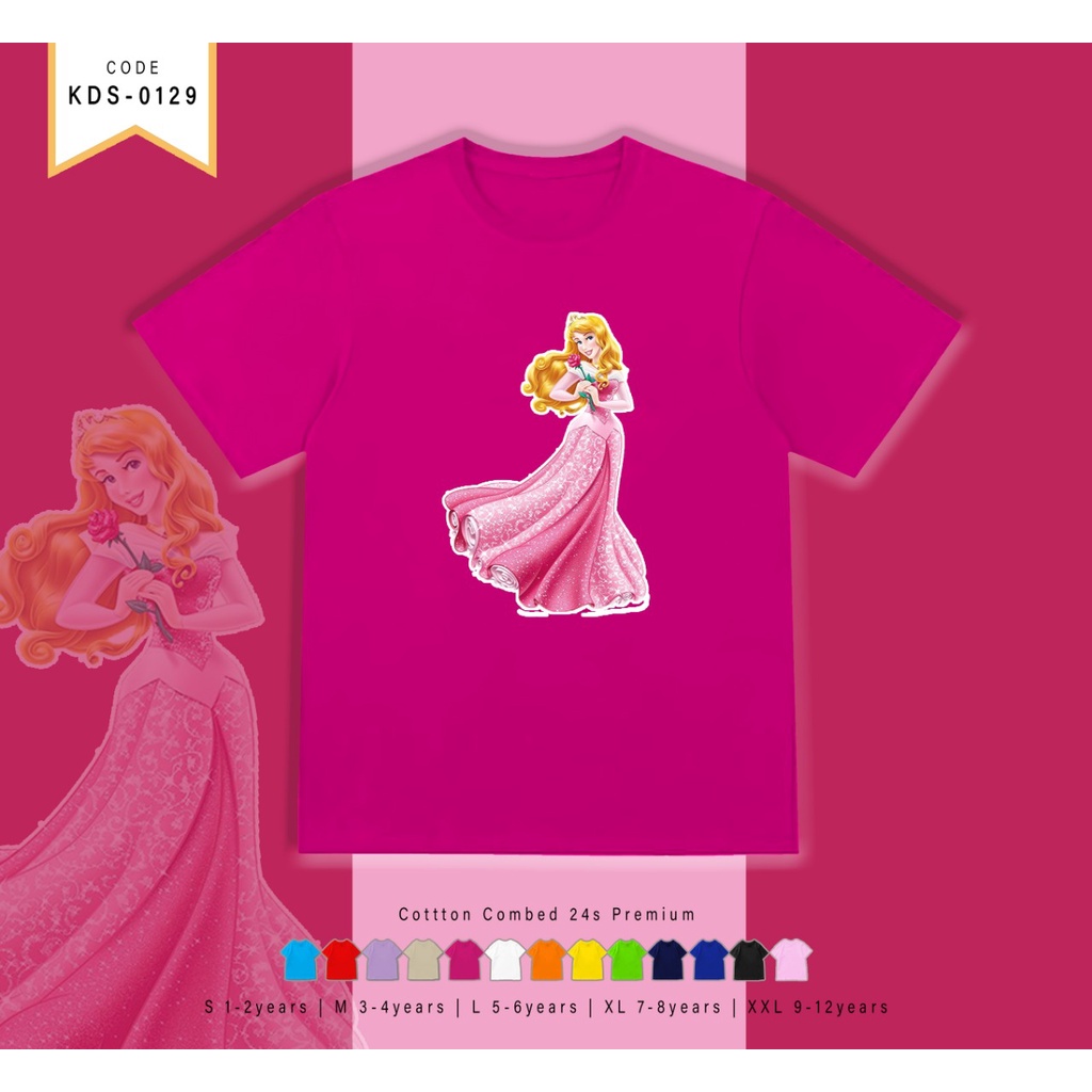 T-SHIRT / KAOS ANAK-ANAK TERMURAH BERGAMBAR PRINCES - TERIMA CUSTOM KAOS KELUARGA