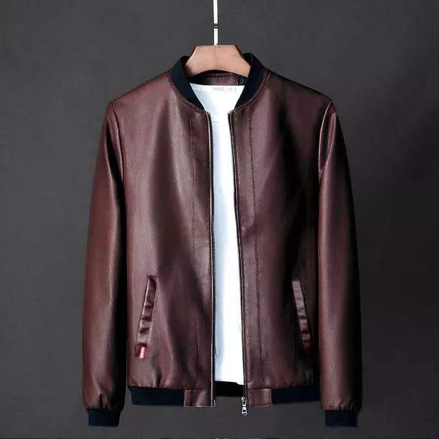 jaket bomber pria semi kulit jb-928