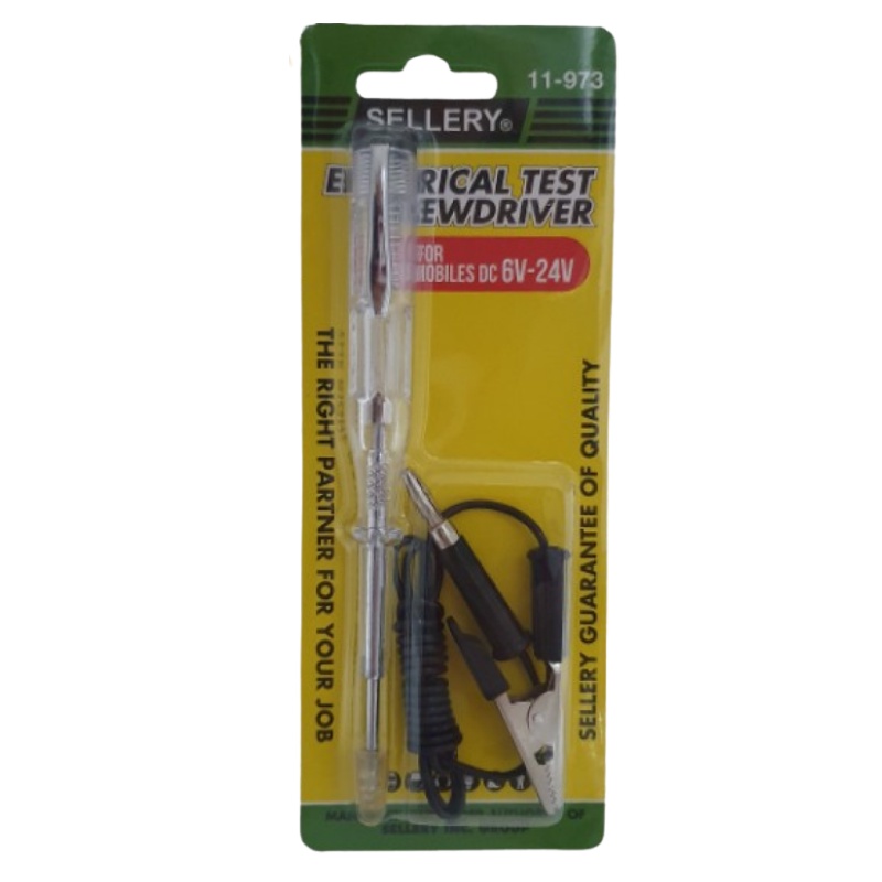 Testpen DC Sellery 11-973 Tespen Aki 6-24 Volt