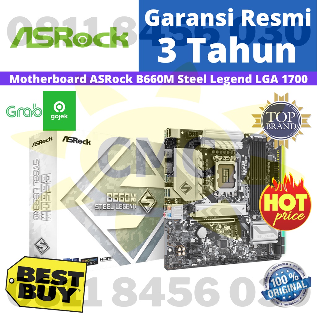 ASRock B660M Steel Legend LGA1700 B660 DDR4 USB3.2 SATA3