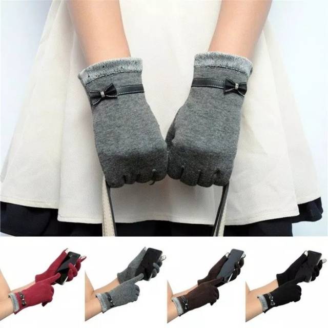 Women Winter Gloves Touch Screen - Sarung Tangan Musim Dingin - Glove