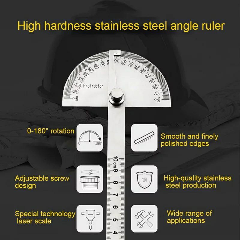 Penggaris Pengukur Sudut Busur Derajat Angle Protractor