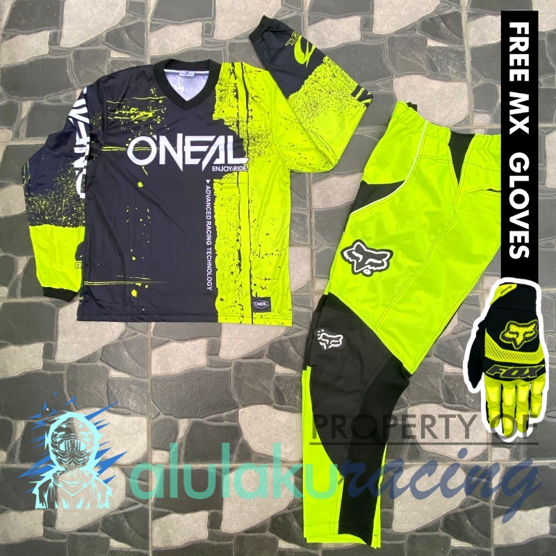 Jersey &amp; Celana MX Trail Motocross - Paket Bundling ONCT0704-F44