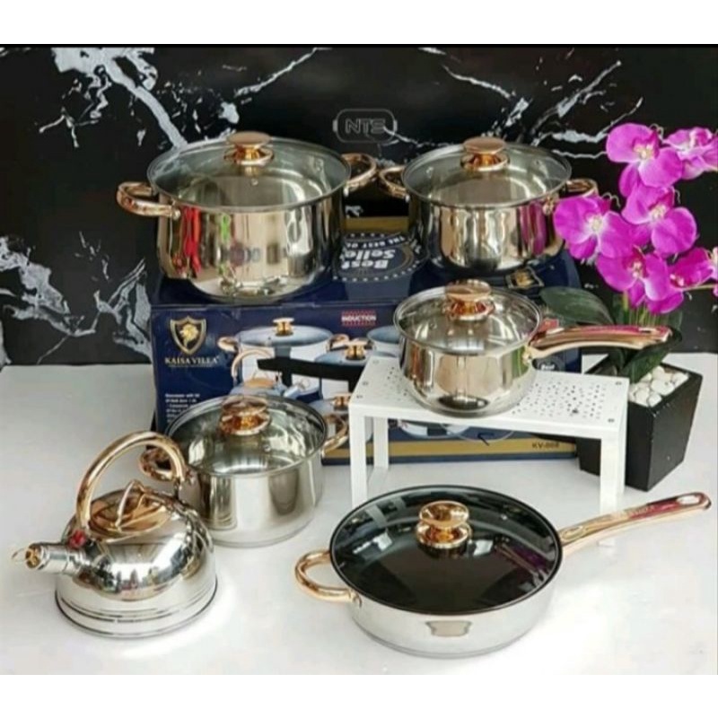 Panci Set KAISAVILLA stainless tebal