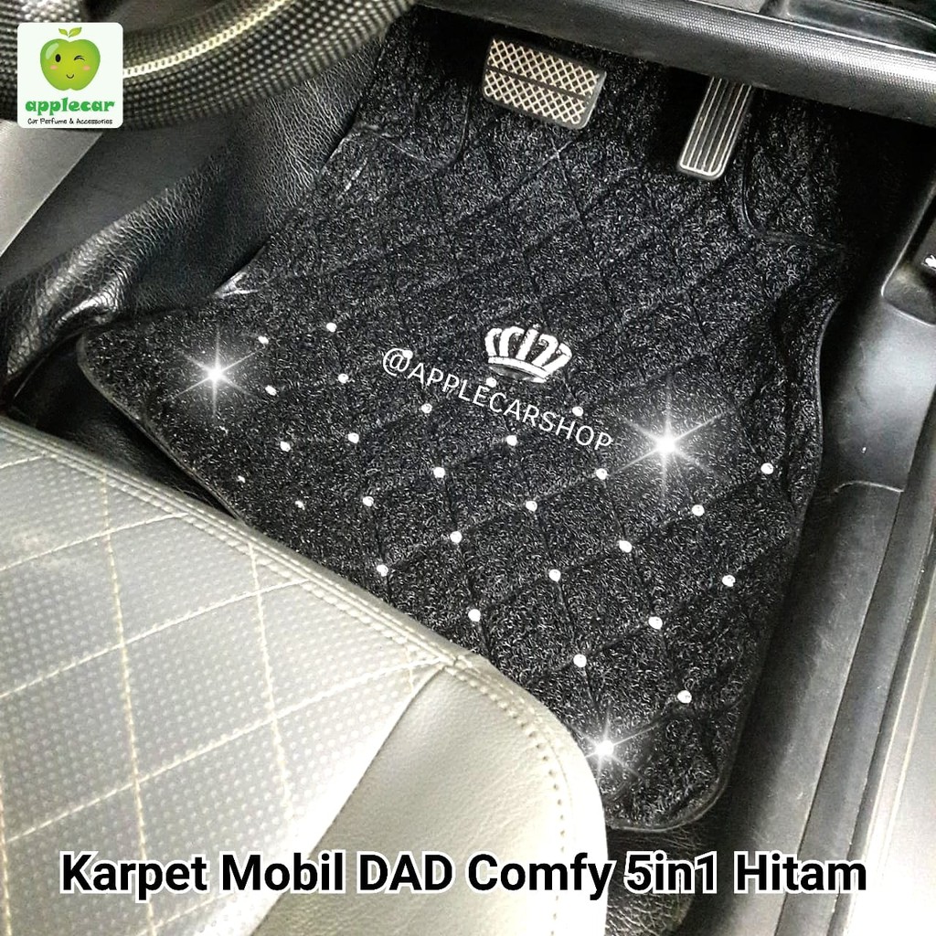 Karpet Comfy Mahkota Hitam 5in1