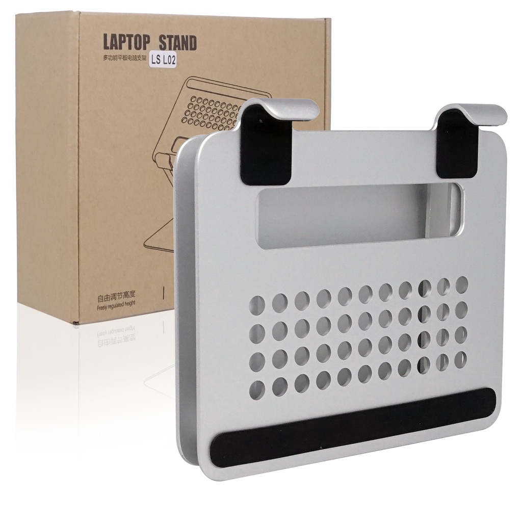 Laptop Stand Premium LS Portable Aluminium Adjustable Untuk Laptop/Notebook dudukan lipat