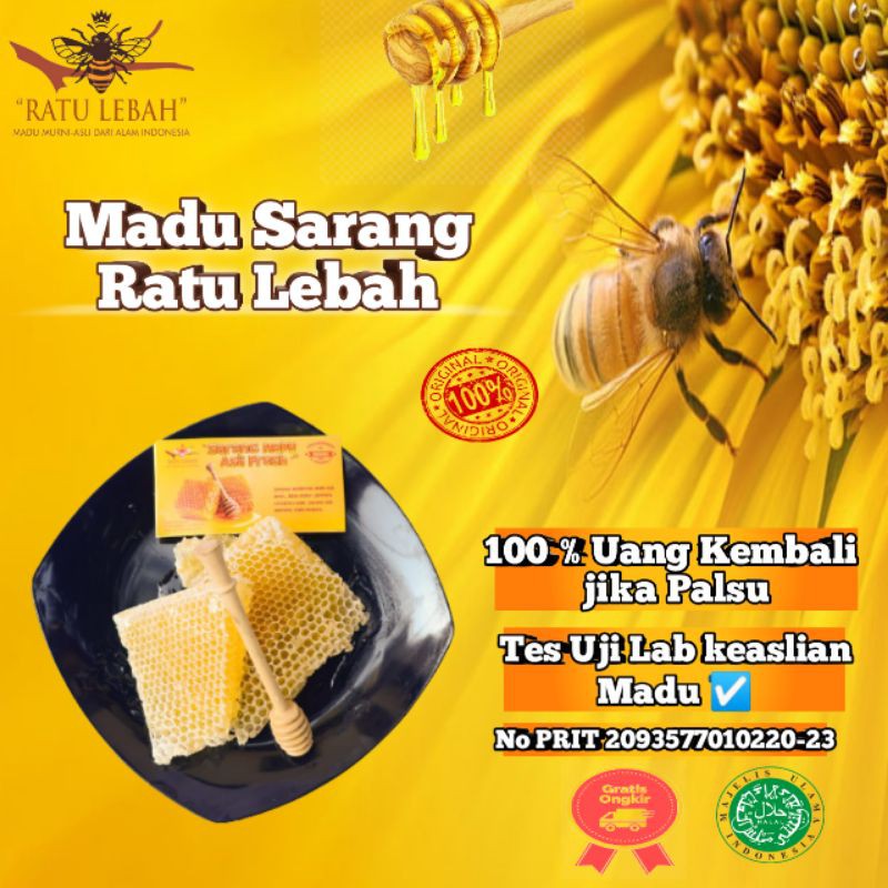 

MADU SARANG 250gr/SARANG MADU/ MADU/LEBAH MADU
