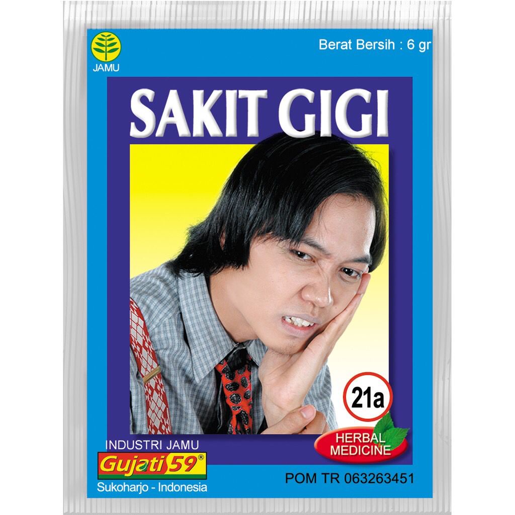 

Gujati Jamu SAKIT GIGI (1 Pack Isi 20 Sachet)