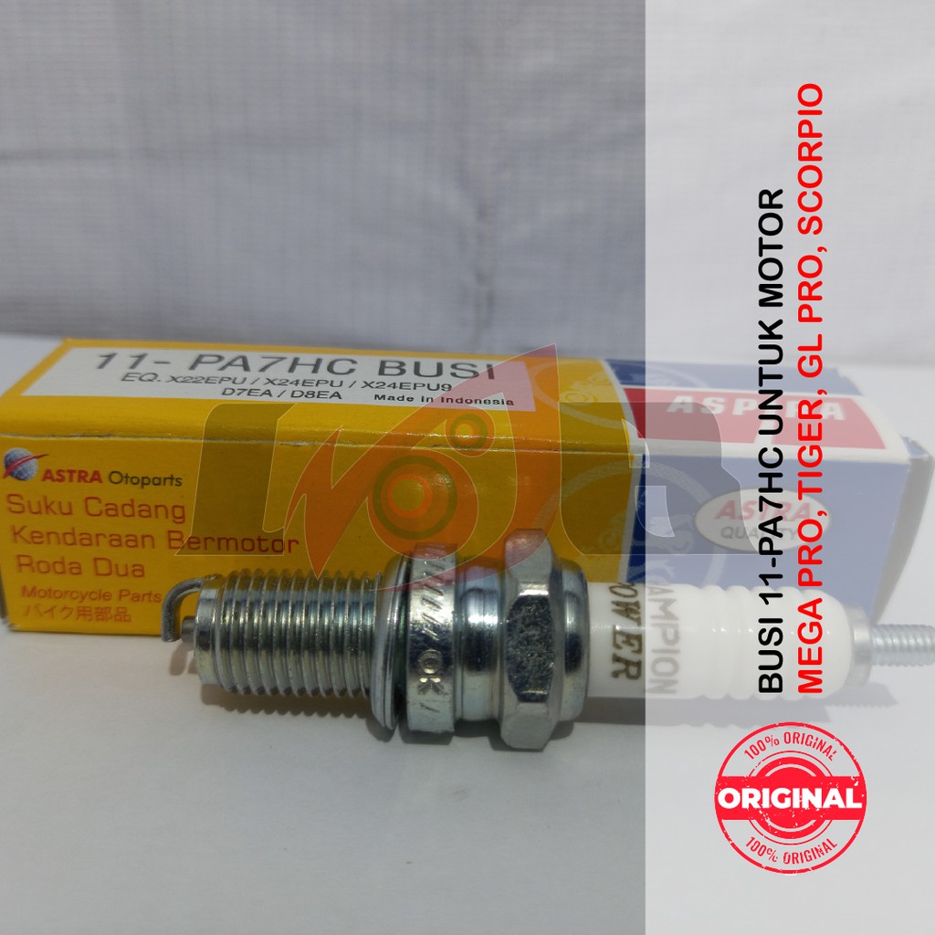 PA7HC Busi Aspira Motor Tiger Mega GL Pro Scorpio Thunder 250 CB100