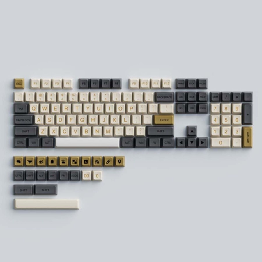 Shimmer Gold PBT Keycaps 127 set XDA Profile