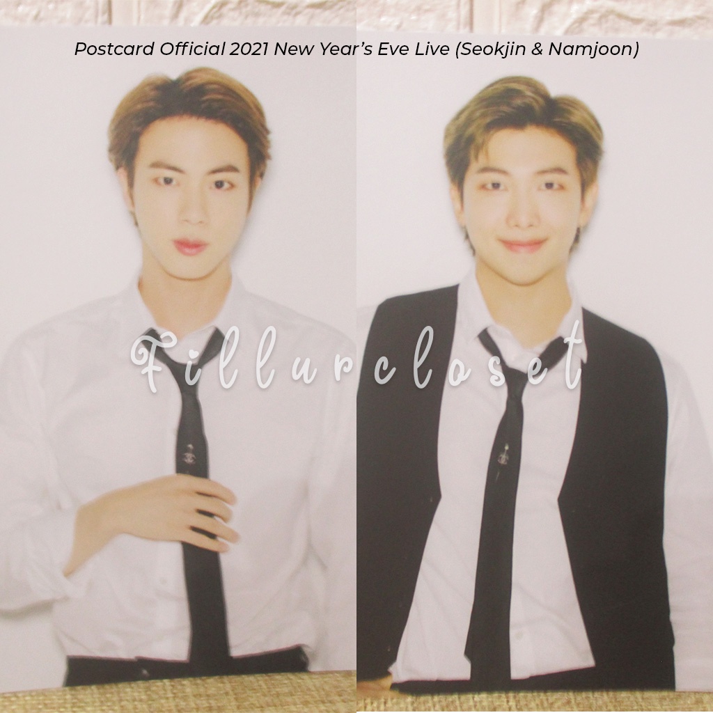 Postcard BTS Official 2021 New Year’s Eve Live (Seokjin & Namjoon)