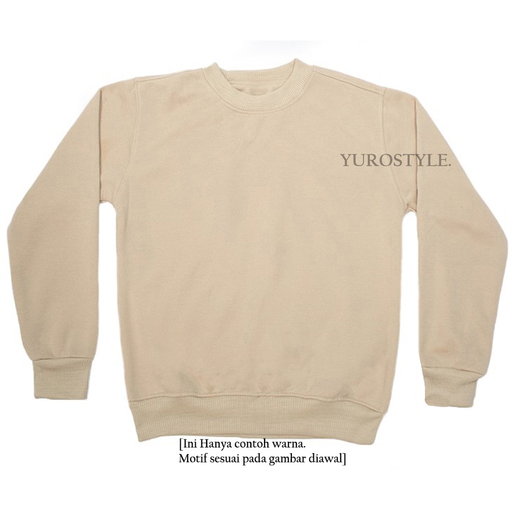 SWEATERPOLOS BASIC MONEY TALKS ( SABLON ) SIZE M-XXL ( PRIA & WANITA )-LATTE