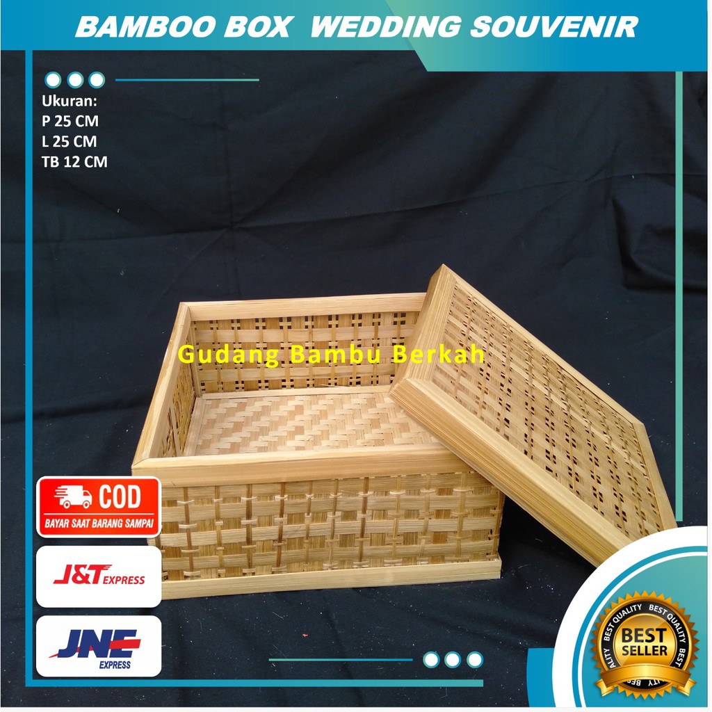 Box Parcel Souvenir Bambu Nasi Catering / Box Souvenir Parcel Hantaran Pernikahan dari Bambu
