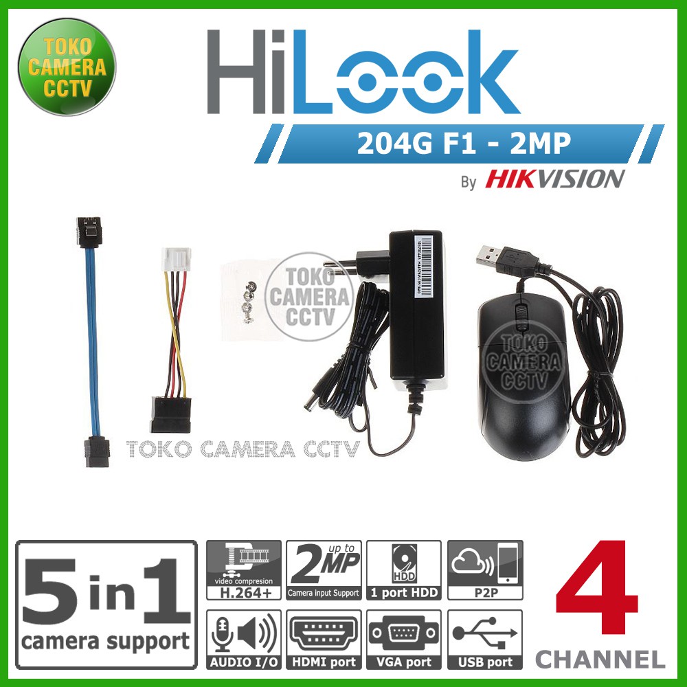 DVR HILOOK 204G M1 4CH 4 CHANNEL 2MP