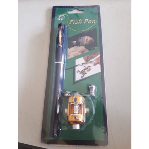 PANCING PULPEN MINI PANCINGAN PENA KECIL ALAT MANCING IKAN UDANG PORTABLE COD JORAN FISHING ROD PEN 1 METER