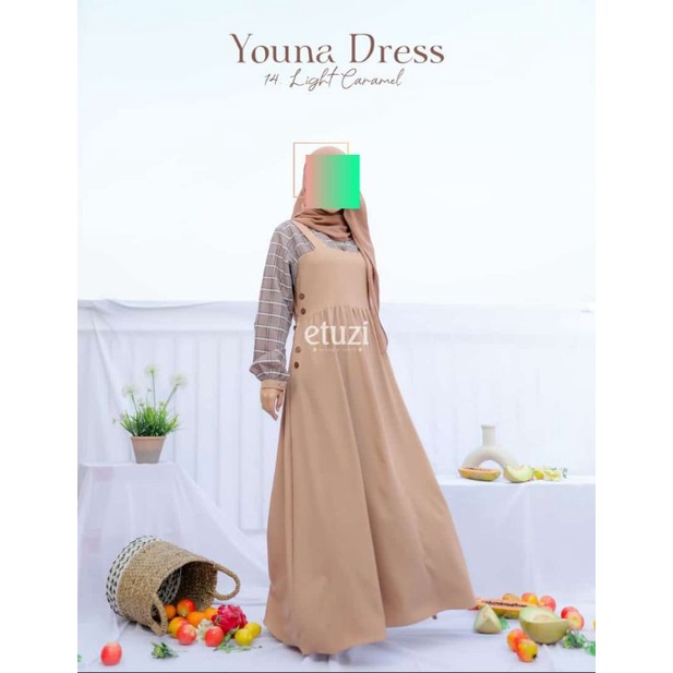 Youna Dress By Etuzi ( Gamis Rasa Overall)