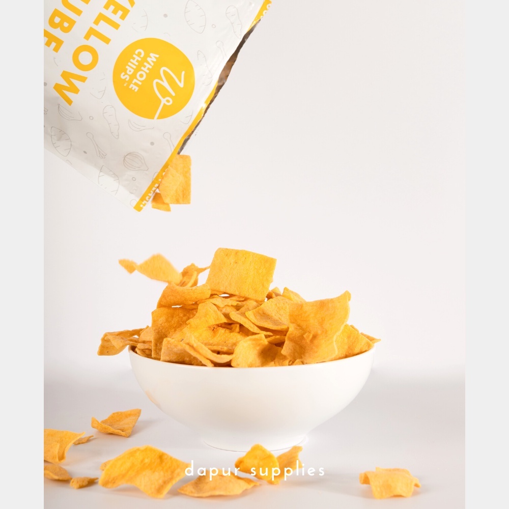 Keripik Ubi Madu Whole Chips 90gr / Gluten Free Keripik Ubi Madu Halal Sehat No MSG / Whole Chips Yellow Ube