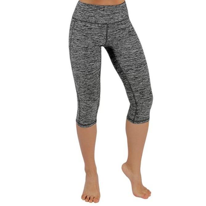 Celana Legging Sport 3/4 Wanita Import Bahan Premium ada saku