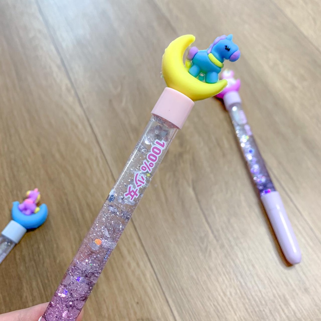 

PULPEN GLITTER UNICORN BULAN SABIT PEN PENA READY MURAH GROSIR COD